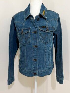 Wrangler Retro Denim Jean Jacket Louisiana State University LSU Tigers Size L